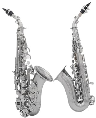 Goldlackiertes Professionelles Altsaxophon B Altsaxophon Kleines Silbernes Klappenset Geeignet Für Erwachsene Anfänger Mit Kastenrohrblatt