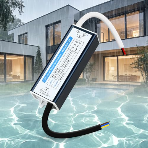 SUCIKORIO LED Transformateur 220V 12V 36W 3A Extérieur Etanche IP67, Alimentation LED Driver 12V 36W Ultra Fin LEDs Transfo Alimentation à Découpage Convertisseur De Tension AC à DC Pour LEDs