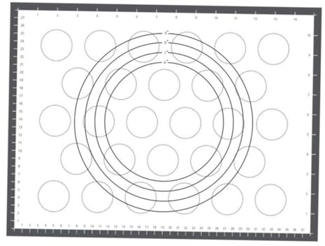 Warmhm Tappetino da Forno in Silicone Alimentare Resistente al Calore Antiscivolo e Antiaderente Tappetino Stendipasta e Impasto per Pizza Pane e Riutilizzabile e Facile da Pulire