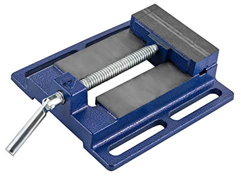 Tornillo de banco, 45# acero profesional maquinaria tornillo de banco 100 mm mesa industrial columnas taladro de hierro fundido con metal horizontal hierro fundido tornillo de banco para taller