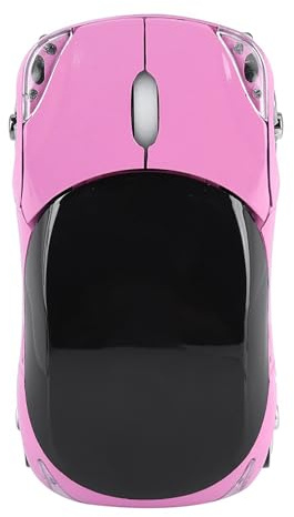 Solinder Souris sans Fil 1600 DPI, Souris Optique 2,4 G Stable avec Une Large compatibilité pour Mac Office Gaming, Distance de Transmission jusqu'à 10 M (Rose)