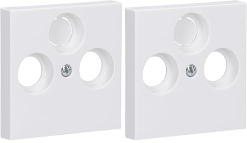 Gira Koax-Abdeckung ST55 reinweiß, 086927 (Packung mit 2)
