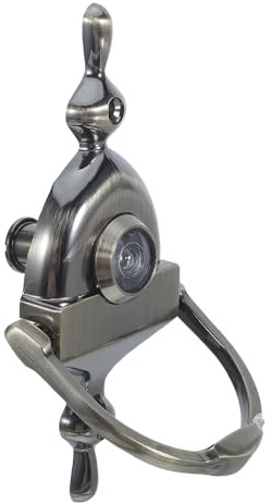 SHOWERORO de Aleación de Zinc Resistente Seguridad Mejorada con Mirilla Integrada Vintage Tamaño 15.10x7.50x1.50cm para Puerta de Entrada para Uso Exterior
