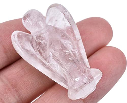 Hztyyier Ángel Guardián de Bolsillo, Escultura Tallada en Piedra Natural para decoración hogar for Regalo Espiritual