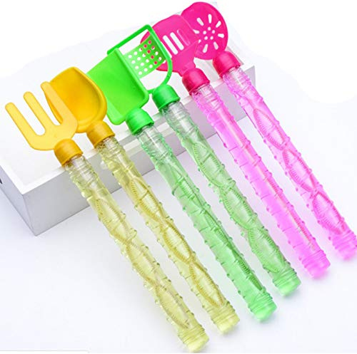 Aurora Store Set di 24 Bolle di Sapone XL Bacchetta Spada da 38 cm Frutta Mare Vari Colori per Feste Compleanno, Idea bomboniera, Giardino, Giochi Estivi (Mare)