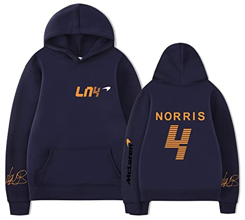 TYI Unisex Lando Norris Kapuzenpullover Harajuku Cartoon Hip Hop Mode Kleidung F1 Racing Fans Männer/Frauen Hoodie