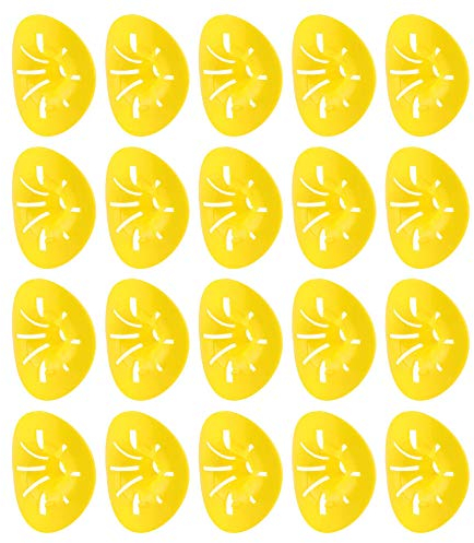 Hztyyier Trampa para Avispas de 20 Piezas, Mini Recogedor de Avispones, Trampas Reutilizables para Abejas, en Forma de Flor Amarilla, Equipo de Apicultura para Jardín y Granja Al Aire Libre