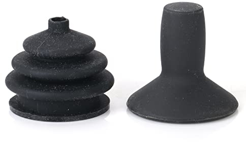 Joystick Controller Knopf und Gamasche, Joystick Gamasche Gummi Joystick Controller Knopf für elektrische Rollstühle Powerchair Mobilitätshilfe Staubschutz-Set Zubehör schwarz (1 Set)