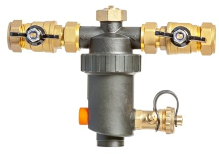 Team Controls Micro Magnetic Compact Boiler Filter 22mm for Central Heating Mini Filter TC-MICRO