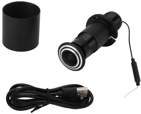 banapoy Cámara de Puerta con Mirilla, 1080P HD, Cámara Inteligente con Orificio Ojo Puerta Control Remoto, Conversación Bidireccional WiFi Gran Angular 150 Grados Cámara Seguridad Mirilla