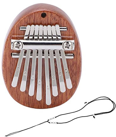 Mini-Daumenklavier, Massivholz, tragbar, 5,3 x 7,1 x 1,5 cm, Kalimba für Partys oder Konzerte