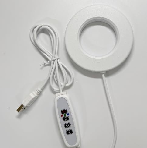 Pflanzenlampe LED Vollspektrum mit USB-Adapter, Wachstumslicht für Zimmerpflanzen, 10 Helligkeitsstufen