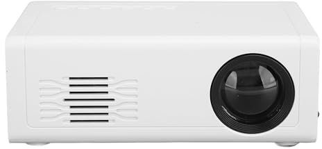 Mini Proiettore, Proiettore Portatile HD 1080P per Cartoni Animati, Videoproiettore per Esterni, Altoparlanti HiFi Integrati, Proiettore di Film a LED per Interni Ed (Spina