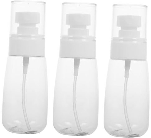 MOTHNUR 3pcs Refillable Spray Bottle Travel Leakproof Mist Bottle for Hair and Face Care Lightweight Container