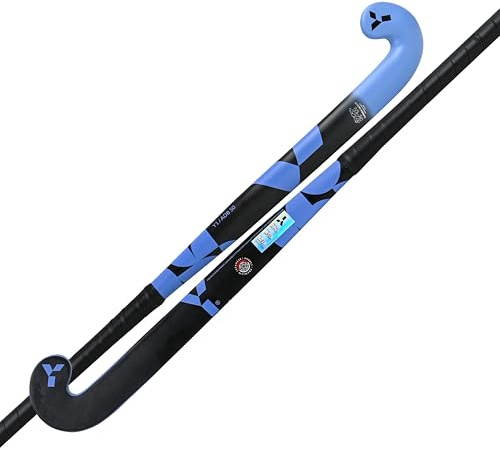 Y Y1 Hockey, ADB 50, Hockey Stick, 50% Carbon, Field Hockey Stick, Blue, Black, Kids Sports Equipment, Scandinavia Range, Used by International Players