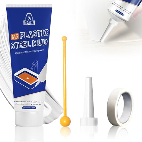 Fliesenkleber, Sanitärsilikon Weiß, Strong Tile Adhesive Glue, Silikon zum Abdichten, Silikons Küche für Fliesen, Zement, Stein, Boden, Wand, 150 ML-weiß