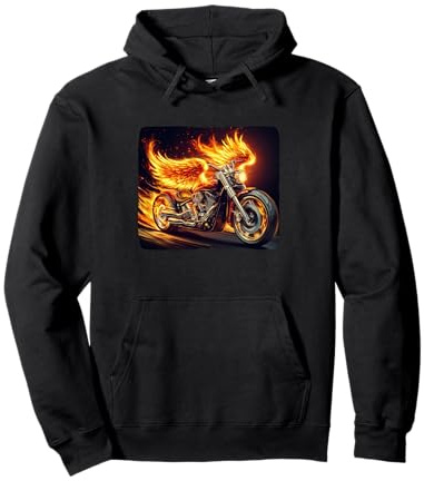 Look da Moto Che brucia e dondola Felpa con Cappuccio