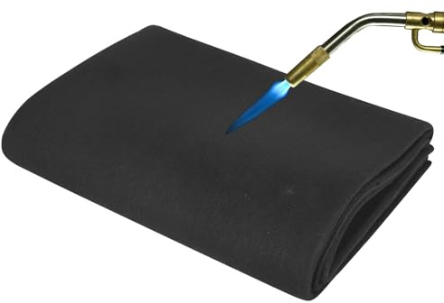 YHNDECO Tapis ignifuge, 100 x 100 cm, tapis de protection contre la chaleur, matériaux résistants à la chaleur jusqu'à 982 °C, tapis de protection incendie pour barbecue, soudure, brasero, cheminée