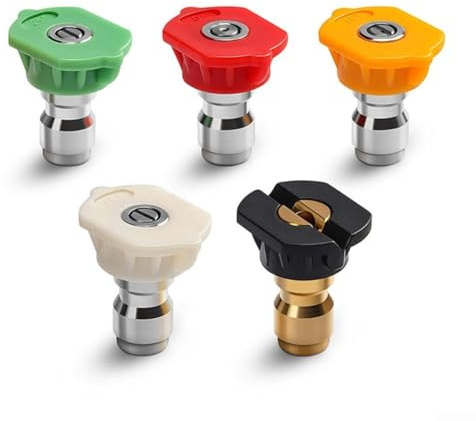 babominimer Interruptor de manguera de válvula de bola de alta presión con conector rápido de 1/4 pulgadas con ajuste M22 de 14 mm, construcción de acero inoxidable y latón, 4500 PSI máximo, encendido