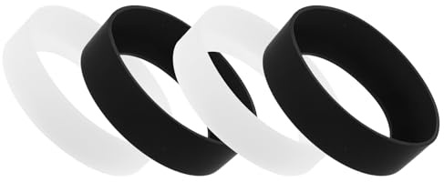 TOGEVAL Set 4 Pezzi Coperture in Silicone per Borraccia 8 CM Protezione Antiscivolo per Fondo Bottiglia Custodia Resistente e Facile da Pulire Adatta per Bottiglie in Acciaio e Uso