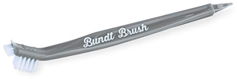 Nordic Ware Bundt Cleaning Tool, BPA-Free Plastic Cleaning Brush, Scrub Brush Designed for Cleaning Detailed Bundt Pans, Made in The USA, Colour: Grey