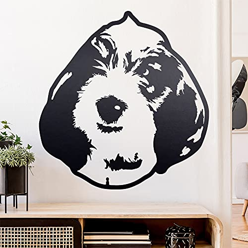 petit basset griffon vendeen Wandtattoo Wandaufkleber Wall Sticker - Dekoration, Küche, Wohnzimmer, Schlafzimmer, Badezimmer