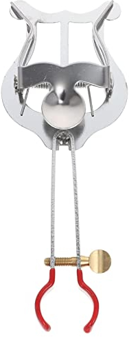 Generic Marschgabel für Trompete/Posaune/Waldhorn, Metal Marschieren Notenhalter, Kleine Lyra, Trompete Notenhefte Klemme, Silber, 13,7x5,2x1,9 CM, (38K44HZGO11IY)