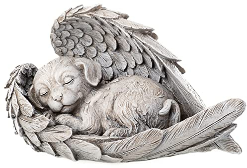 Annastore Grabschmuck für den Hund - 22 x 13 cm - Grabstein - Grabdeko - Hundegrab - Frostfest - wetterfest Farbe Hund