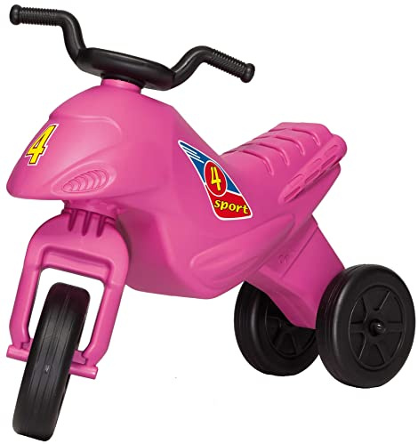 Dohany Kinder Rutscher Motorrad Superbike 4 MEDIUM Pink | Kippsicheres Dreirad Laufrad & Rutschauto für Mädchen ab 2 Jahren, ultraleicht & leise, Sitzhöhe 28cm, max. 25kg