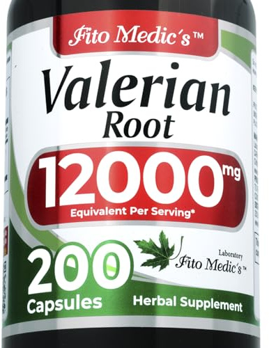 FITO MEDIC'S Lab | Valerian Root Capsules |200 Capsules | Valerian Root Extract | Concentrate Extract.