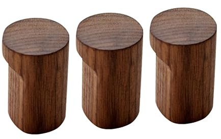 OFFSCH Kleiderhaken Aus Holz Zum Aufhängen Satz Von 3 Wandhaken Mit Solider Struktur Einfach Zur Montage Für Mantel Taschen Und Mehr