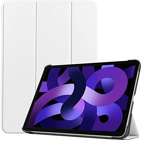 RanTuo Tablet Cover per Xiaomi Redmi Pad SE 4G, Pelle PU, Sottile, Antipolvere, Custodia per Tablet Resistente alle Cadute per Xiaomi Redmi Pad SE 4G.(Bianco)