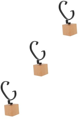 DEARMAMY 3stücke Watch Display Stand Aus Hochwertigem Buchenholz Stabiler Uhrenhalter Für Schmuck Und Armbänder Für Büro Und Schaufenster Stilvolle Präsentation Zufällige Designs