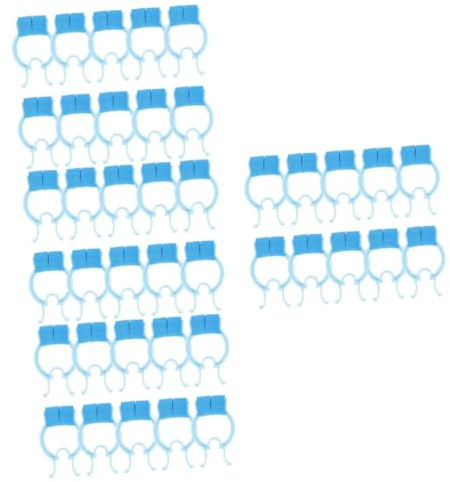 Hoement 64piezas Clips Para Entrenamiento De Respiración Pulmonar Fijadores Clips Para Dejar De Roncar Material y Pom Para y
