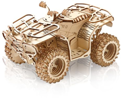 Comfoyar 3D-pussel trandabil, trä strand buggy modellkit för vuxna att bygga, gör-det-själv-fordon byggsats, heminredning och jul födelsedag alla hjärtans dag presenter till män kvinnor