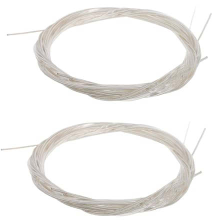 TOYANDONA 2sätze Nylon-gitarrensaiten Für Klassische Akustische Und Elektrische Gitarren Langlebige Silberplattierte Saiten Mit Elegantem Perlenbeutel Zur Einfachen Aufbewahrung Und