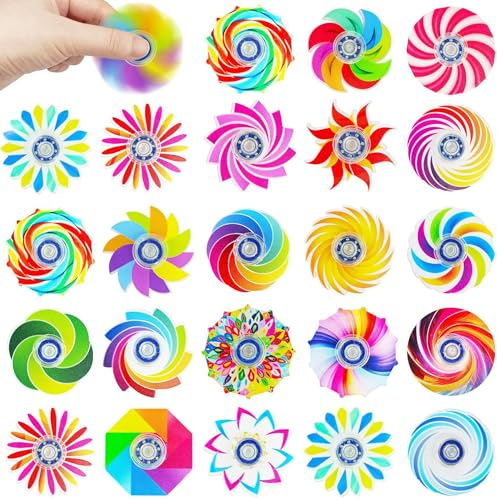 40 Pack Fidget Spinners for Kids, Fidgets Toys Bulk for Adults, Valentines Day Gifts Anxiety Toys Stress Relief Fidgets Easter Christmas Basket Stuffers Classroom Prizes (Colorful)