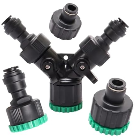 1/2'' 3/4 to 8mm Faucet Irrigation Hose Adapter Garden Quick Water Inlet Hose Tap Connector Fitting Adaptor for Misting System(SLR-3)