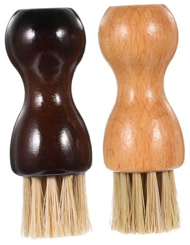 FRCOLOR 2 St Skoborstar Applikatorborstar Skoskrubbborste Gymnastikborste Gelpolishborste Skoskrapa För Skokräm Applikator Skorengöringskit Skorengöringsmedel