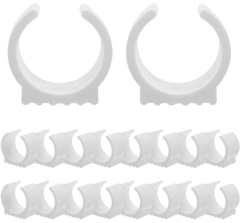 LALADEFIEE Lot de 20 embouts en plastique pour pieds de chaise - En forme | Capuchons de protection de sol antidérapants pour meubles de jardin et fauteuils suspendus, montage à clip sans outils