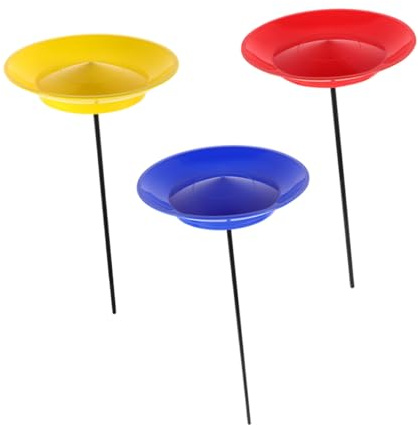 YARNOW Set 3 di Piatti da Giocoleria per Allenamento Sensoriale in Plastica con Design Bilanciato e Spettacoli Circensi