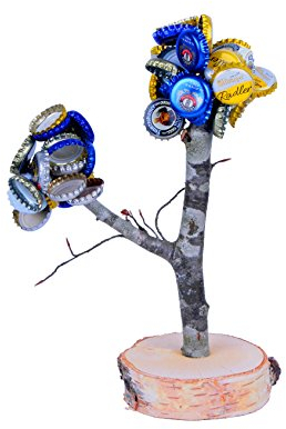 Deggelbam XXL mit 2 Ästen – Genialer Baum mit Magneten für 50 Kronkorken als witziges Geschenk für Männer oder Partyraum-Ausstattung & Bardeko – Handgemacht in Bayern