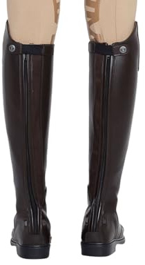 TUFFRIDER Ladies Starter Back Zip Field Boots, Mocha, 11, Regular