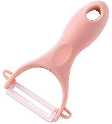 Miwaimao Pelapatate，Zesters in Ceramica Coltello Pelapatate 3 Colori Pialla Multifunzione Frutta Pelapatate & Julienne Pelapatate Accessori da Cucina, Rosa, Spagna