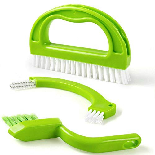 Sashtech Fugenbürsten (3 in 1) Fliesenreiniger Bürste - für Bad und Küche - Kleine Reinigungswerkzeuge Bürsten entfernen Schimmelverschmutzung - Tiefenreinigung