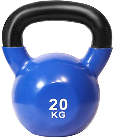 PIAOLING Vinylbeschichtete Kettlebell für Kraftausbildung Kettlebell Toll für Zuhause oder Fitnessstudio Ganzkörper-Training und Krafttraining (Größe : 20kg)