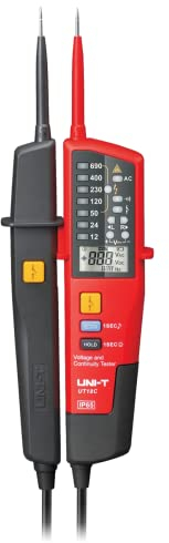 Uni-T Mie0195 UT18C Multimeter Universal, Schwarz/Rot, 27,2 x 8,5 x 3,1 cm