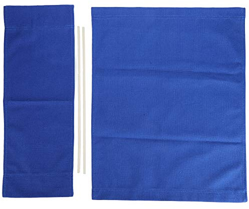 lyrlody Regiestuhlbezug, 1 Satz Regiestuhl Canvas Ersatzsitz Tragbare Klappstühle Abdeckung Kit Canvas Material Tuch Haushaltsbedarf Möbelzubehör(Blau)
