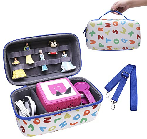LTGEM EVA Hard Case for Toniebox Audio Player Starter Set and Tonies Figurine - Protective Carrying Storage Bag (Sale Case Only)