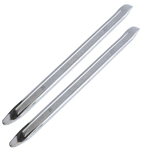 FOCMKEAS 2 PCS 20-Inch Tire Iron, Heavy Duty Tire Spoons Lever Bar, Professional Tire Changing Tool for Installing and Removing and Repairing Wheel Tires of Cars, Motorcycles, Scooter Bicycles